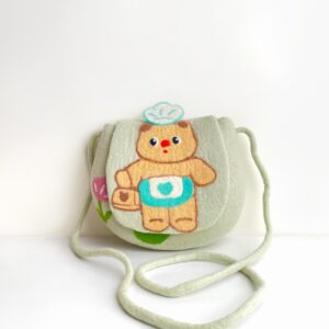 Butter bear large flap bag