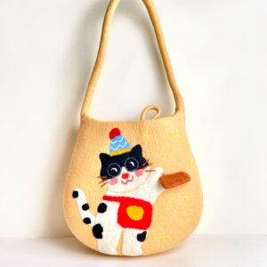 Waiter cat shoulder bag